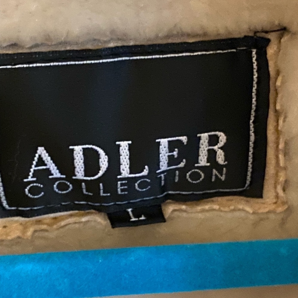 Vintage Adler Collection Suede Leather Jacket soft Faux Sherpa Fur lined Fall - Picture 8 of 10